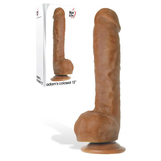 Adam & Eve Adam’s Colossal 12’’ Brown Dildo