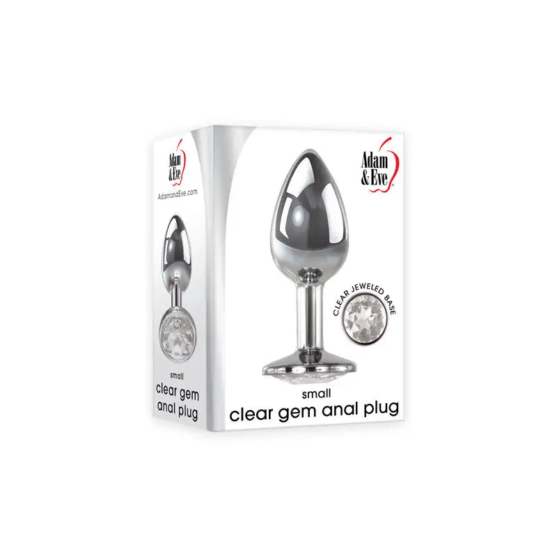 Adam & Eve Clear Gem Anal Plug - Small - My Temptations Adult Store