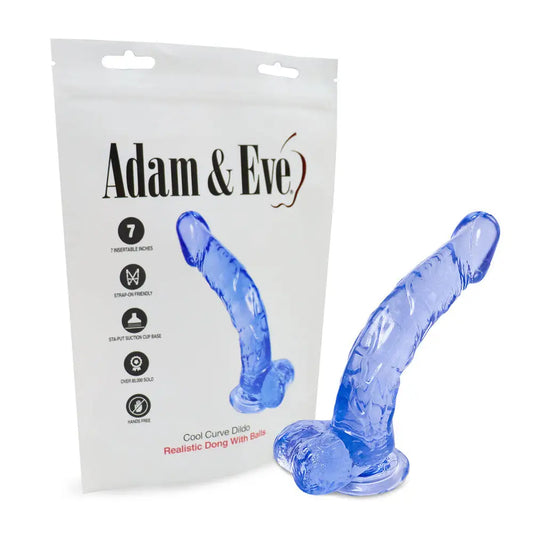 Adam & Eve Cool Curve Jelly Dong - My Temptations Online Adult Store Australia