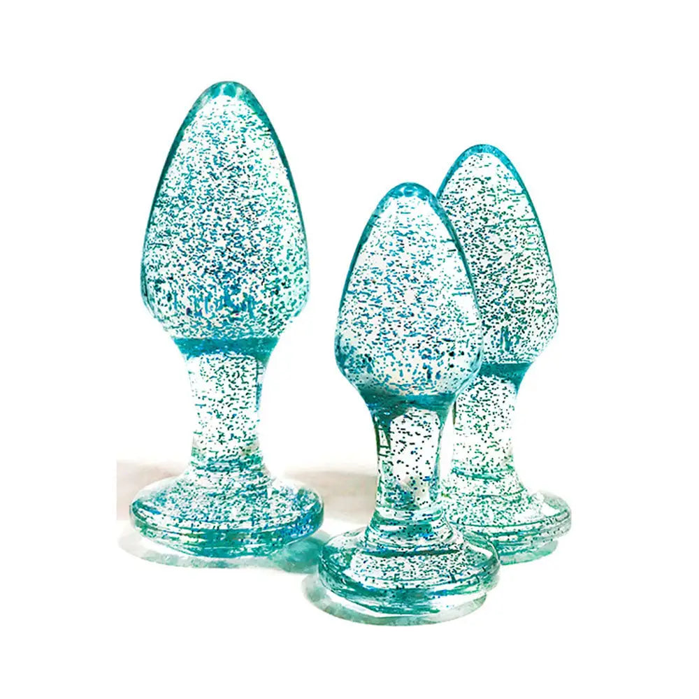 Adam & Eve Glitter Gem 3-Piece Butt Plug Set