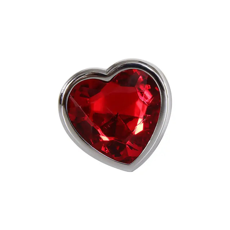 Adam & Eve Red Heart Gen Anal Plug - Large - My Temptations Online Adult Store