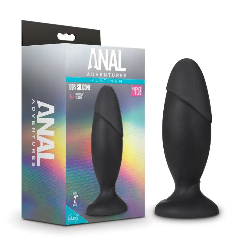 Anal Adventures Platinum Rocket Anal Plug - Sex Toys Online