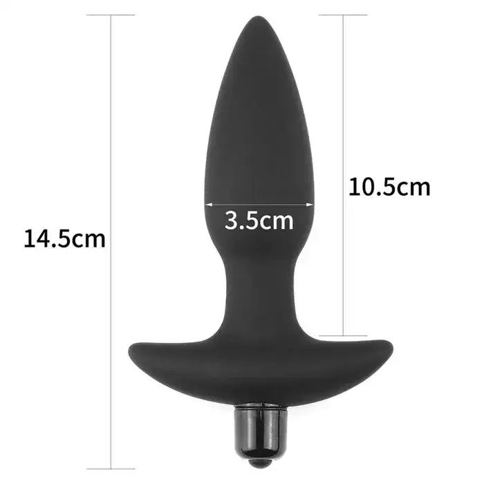 Black Vibrating Butt Plug - My Temptations