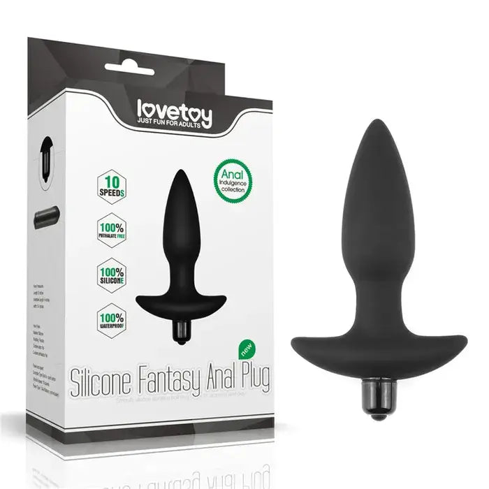 Black Vibrating Butt Plug - My Temptations