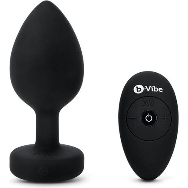 b-Vibe Vibrating Jewel Plug XXL Black