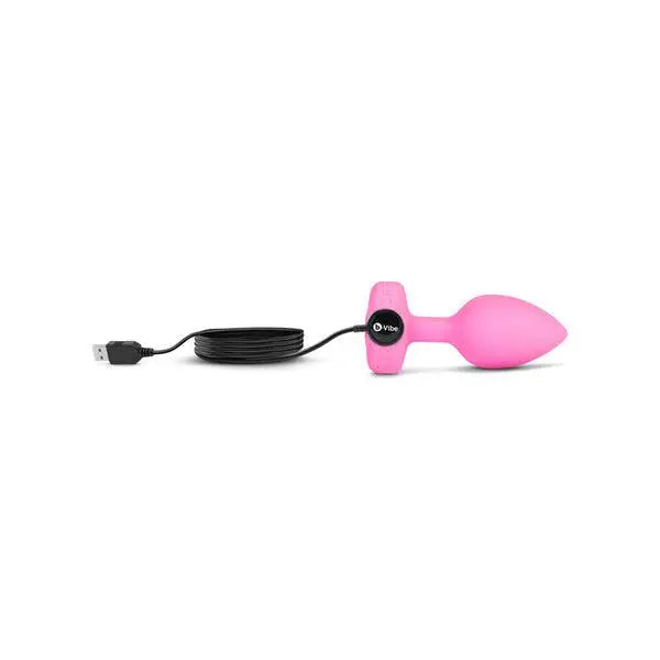 b-Vibe Remote Control Vibrating Jewelled Heart Butt Plug S/M