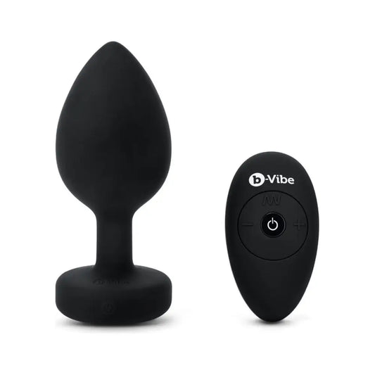 b-Vibe Vibrating Jewel Plug XXL Black