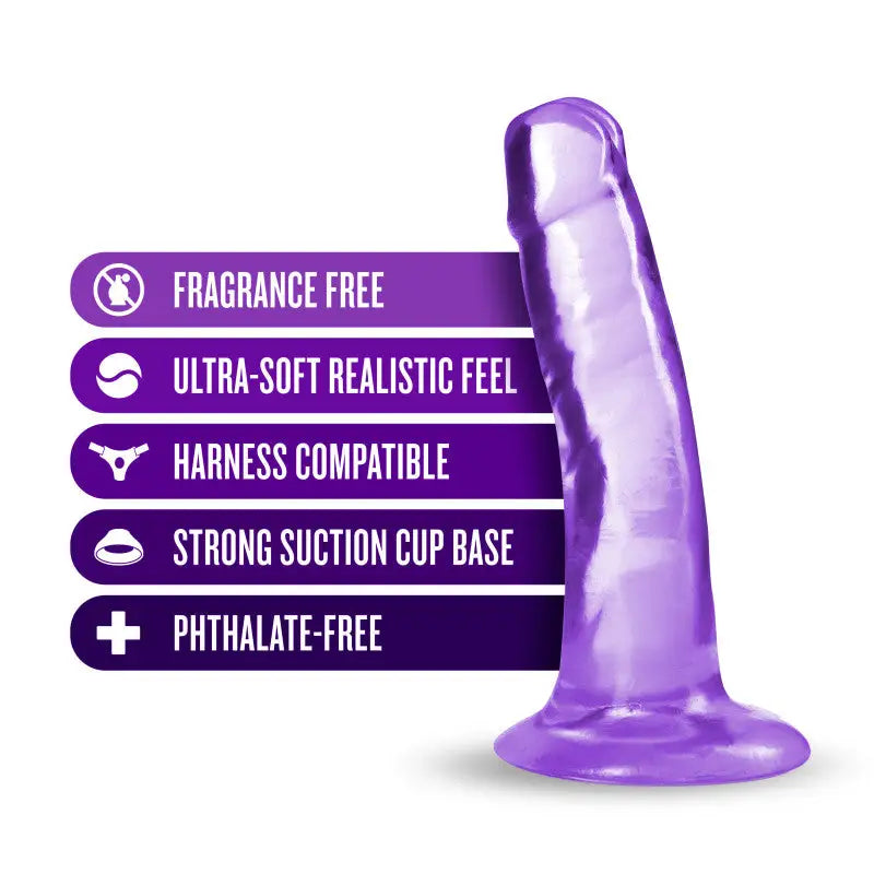 B Yours Plus Hard N Happy Purple Dildo