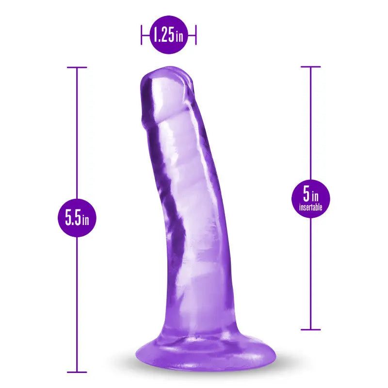 B Yours Plus Hard N Happy Purple Dildo