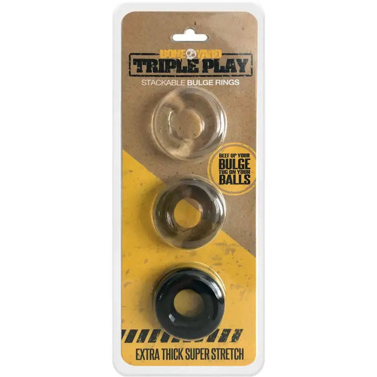 Boneyard Triple Play Cock Rings - Male Sex Toys Online