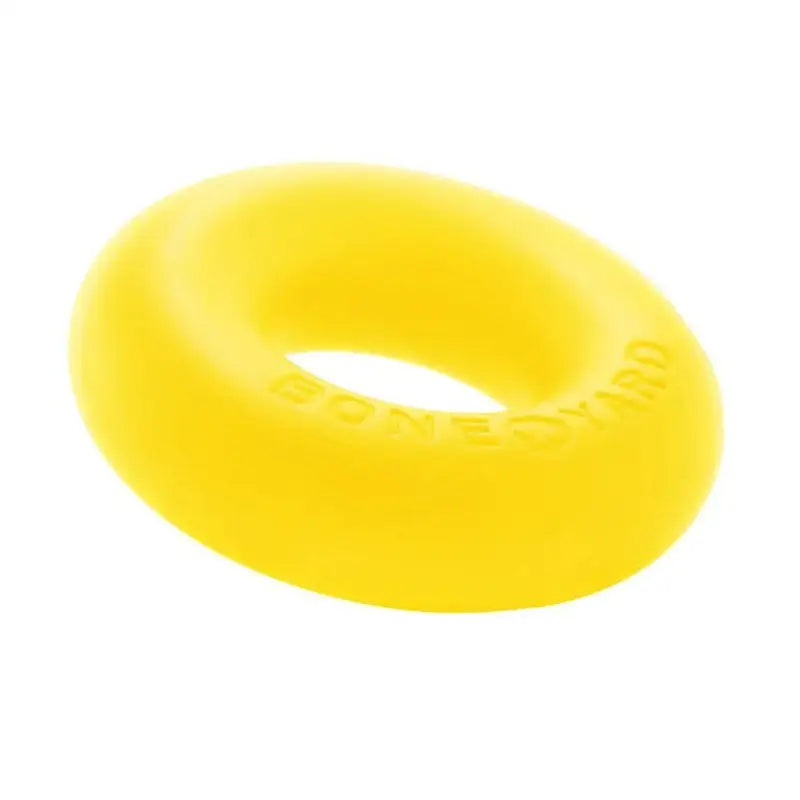 Boneyard Ultimate Silicone Yellow Cock Ring - Male Sex Toys