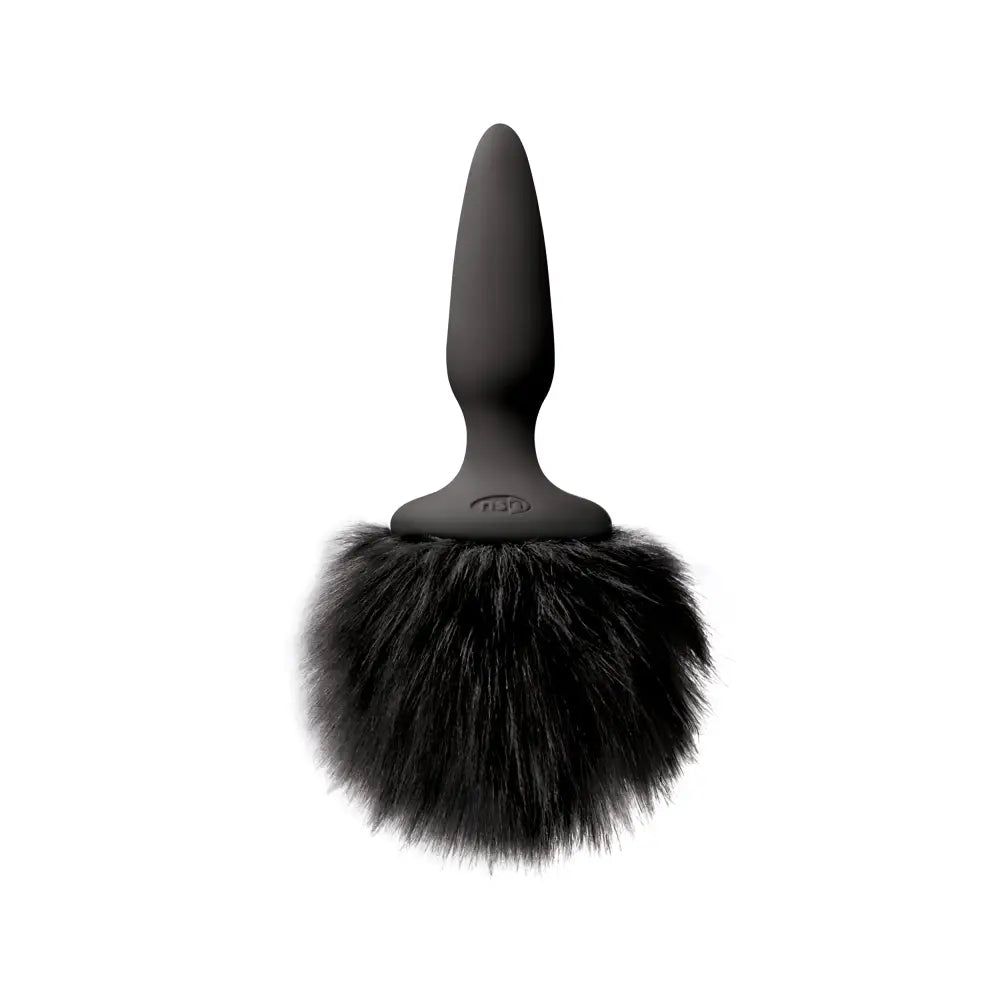 Bunny Tails Mini Black Fur Butt Plug