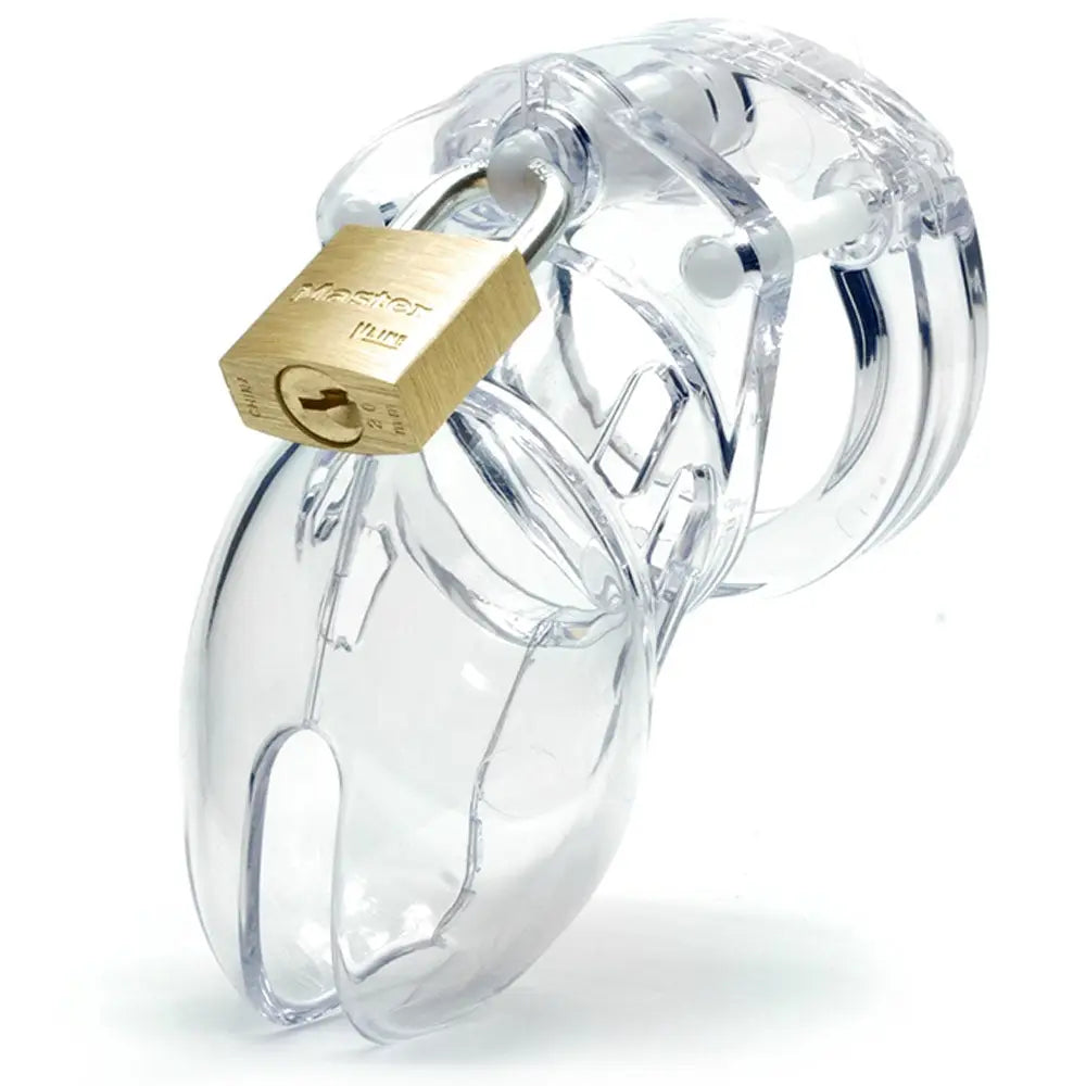 CB-6000S Chastity Cock Cage Kit - Clear