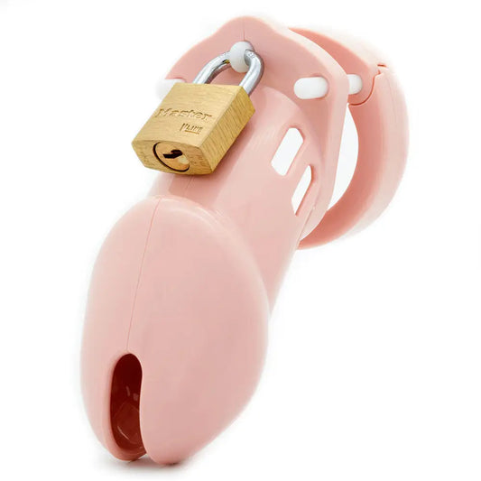 CB-6000S Chastity Cock Cage Kit - Pink