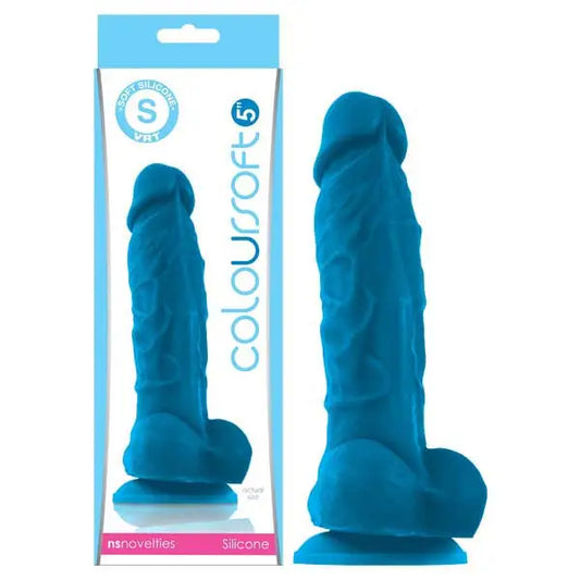 ColourSoft - Blue 5'' Soft Dildo - Sex Toys Online - My Temptations