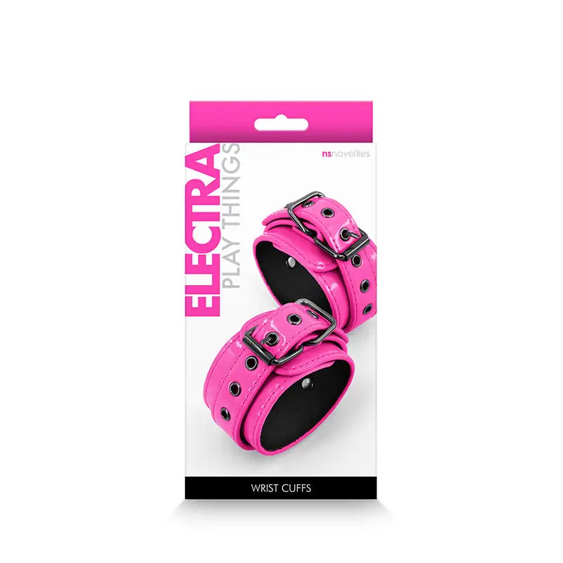 Electra Wrist Cuffs - Pink - Buy Bondage Cuffs Online - My Temptations