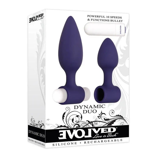 Evolved Dynamic Duo Butt Plugs