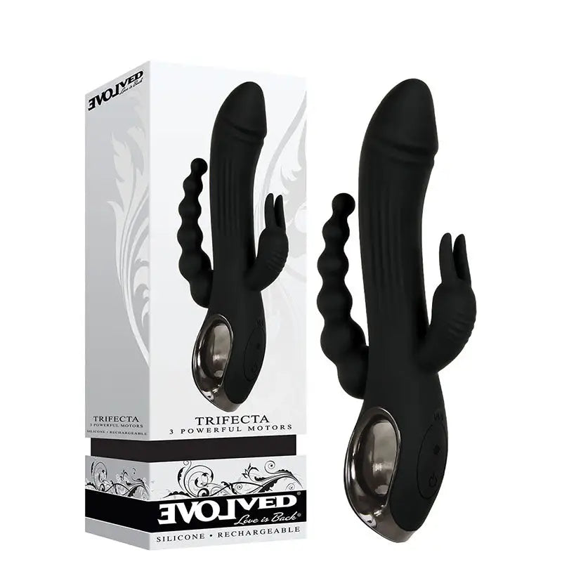 Evolved Trifecta Rabbit Vibrator with Anal Stim