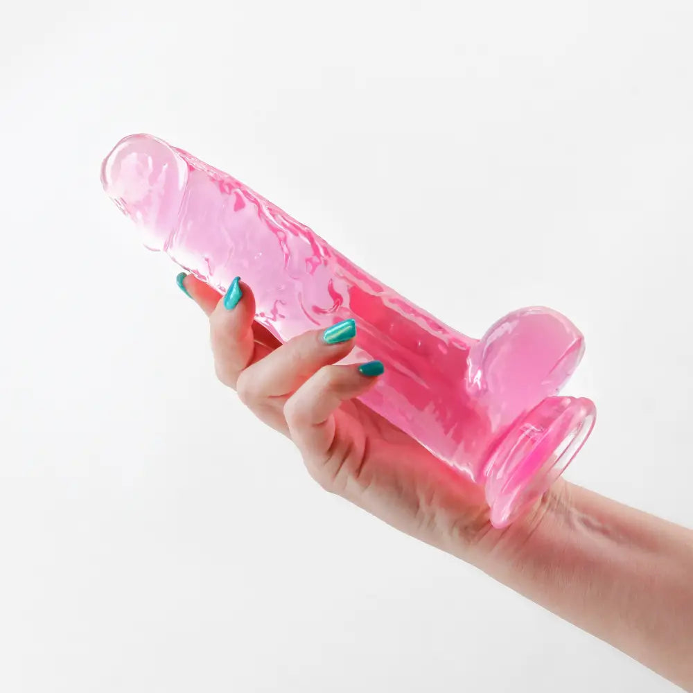 Fantasia Ballsy 7.5in Dildo - Pink