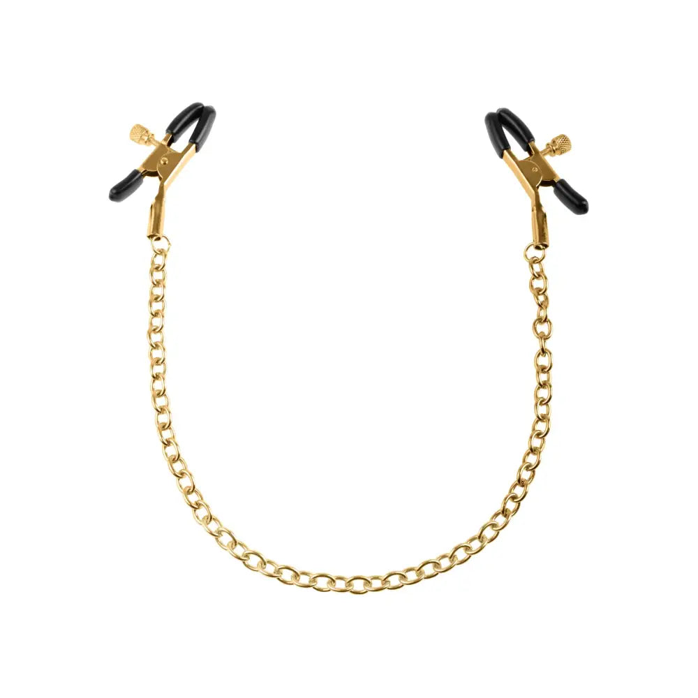 Fetish Fantasy Gold Chain Nipple Clamps