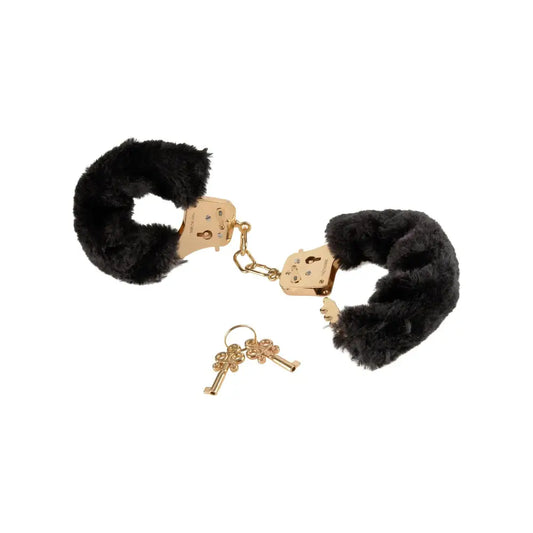 Fetish Fantasy Gold Deluxe Furry Cuffs - My Temptations Bondage Gear