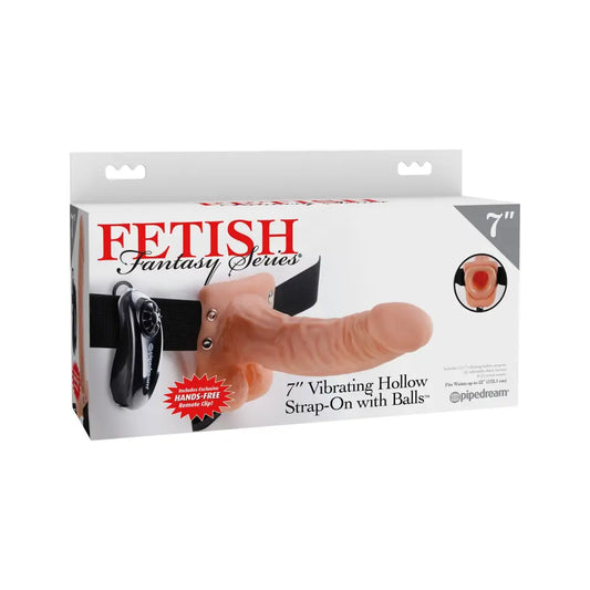 Fetish Fantasy Series 7" Vibrating Hollow Strap-on -My Temptations Sex Toys