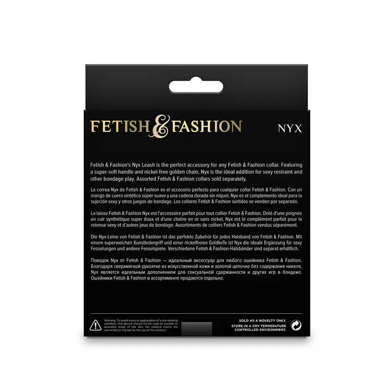 Fetish & Fashion Nyx Leash - Bondage and Fetish Wear Online