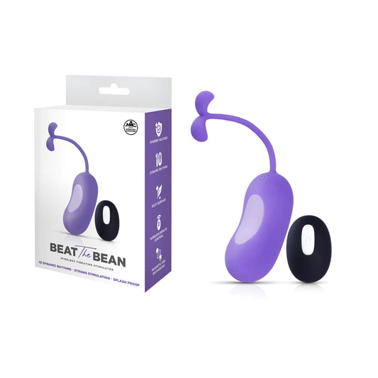 Beat The Bean Purple Vibrating Egg  - Sex Toys and Adult Store