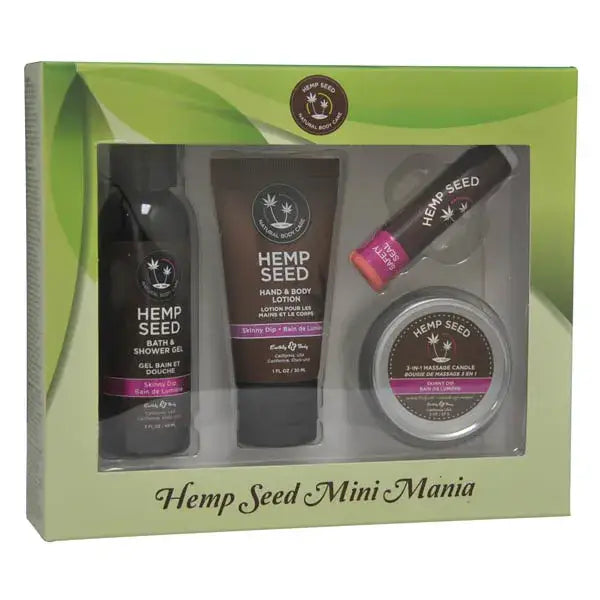 Hemp Seed Mini Mania Skinny Dip Scented Lotion Kit - 4 Piece Set - My Temptations Adult Store