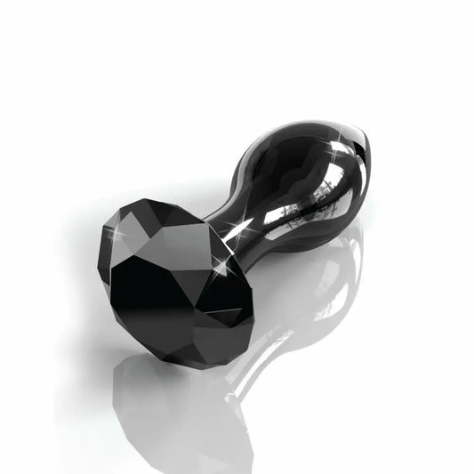 Black Jewel Glass Butt Plug