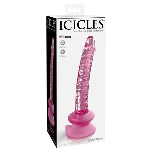 Icicles No 86 Glass Dong with Suction Base - My Temptations Sex Toys