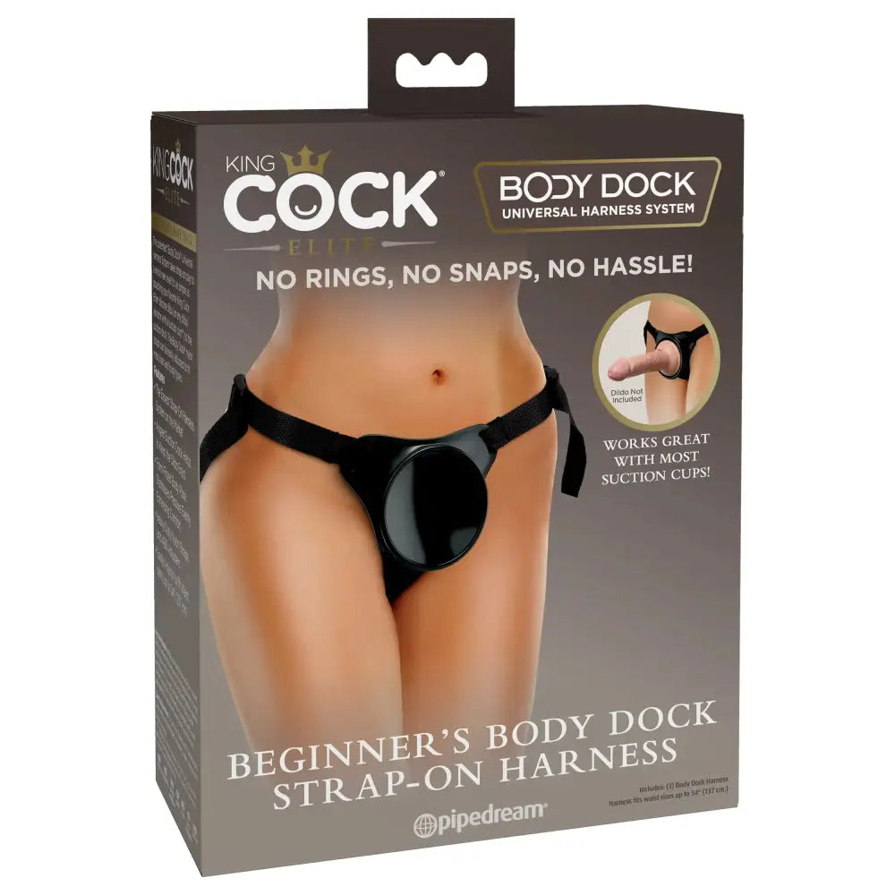 King Cock Elite Beginner's Body Dock Strap-On Harness - My Temptations Australia