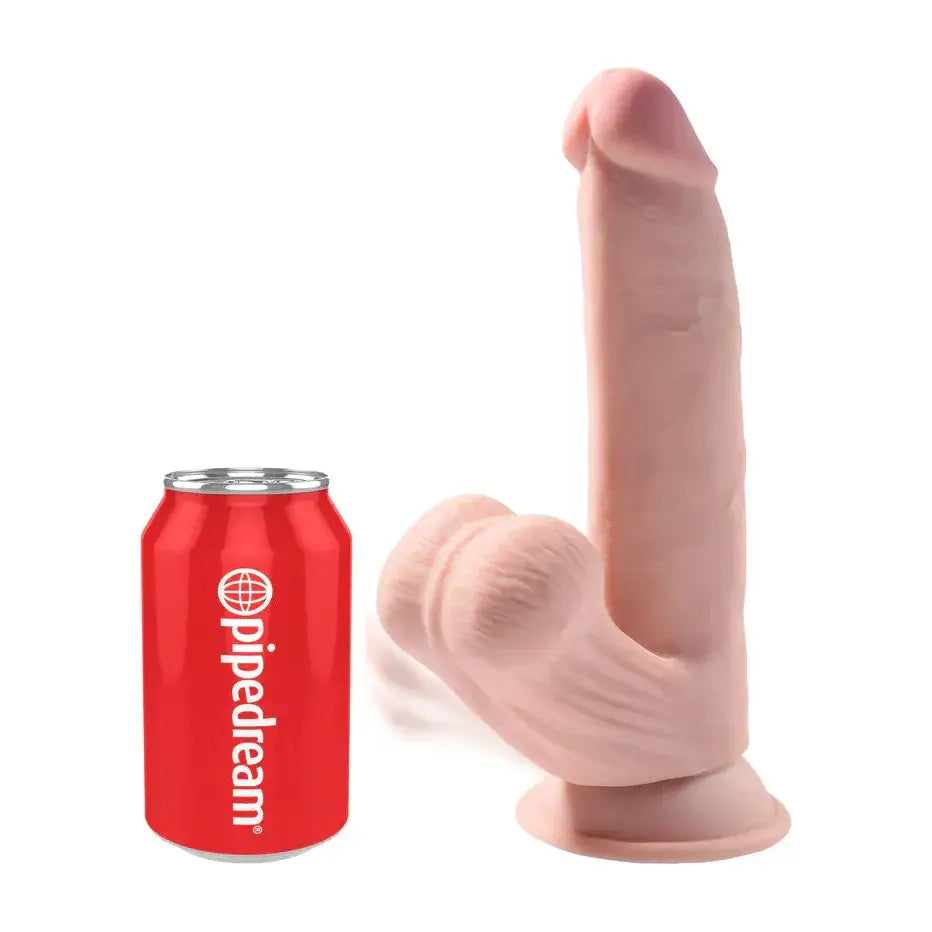 King Cock Plus 8in. Triple Density Cock With Swinging Balls