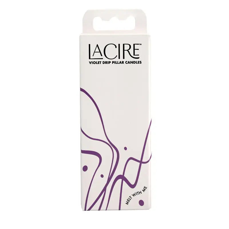 LaCire Drip Pillar Candles - Violet - My Temptations Adult Store