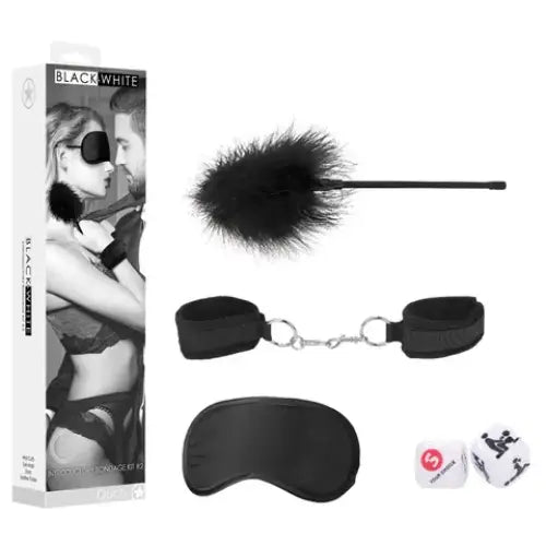 OUCH! Black & White Introductory Bondage Kit 2