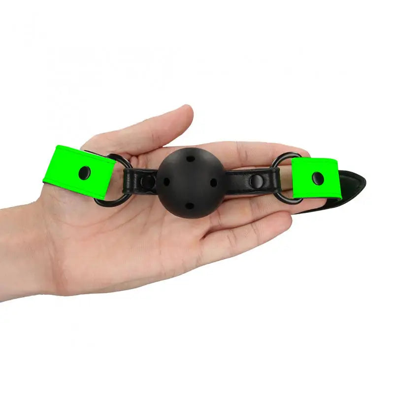 Glow In The Dark Breathable Ball Gag - Bondage Gear Australia