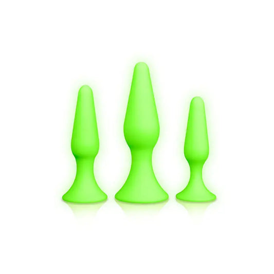 Glow In The Dark Butt Plug Set - My Temptations Adult Store