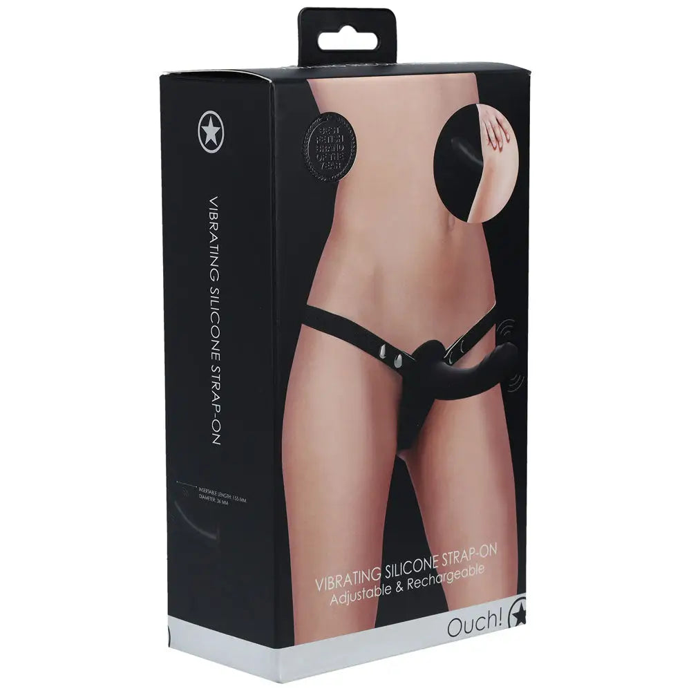 OUCH! Vibrating Silicone Strap-On - My Temptations Adult Store Australia