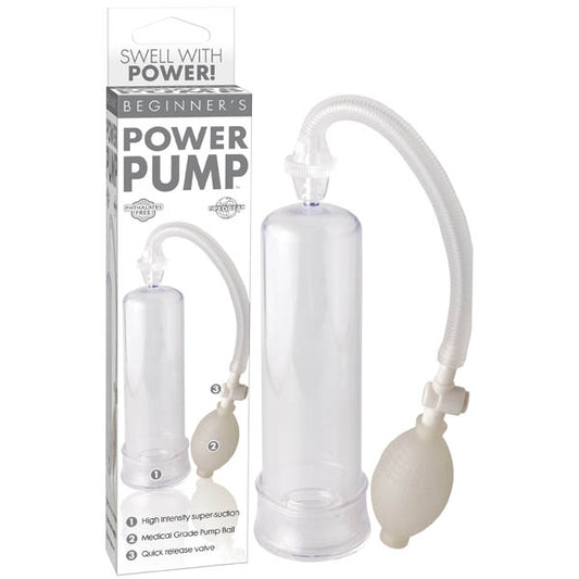 Beginner's Power Pump - Clear - Male Sex Toys Online