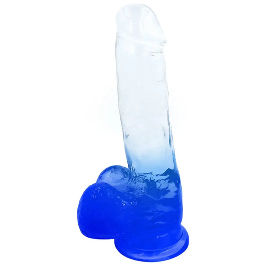 Playful Riders 9in Cock with Balls Blue