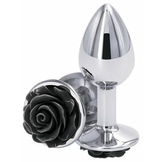 Rear Assets Black Rose Medium Butt Plug