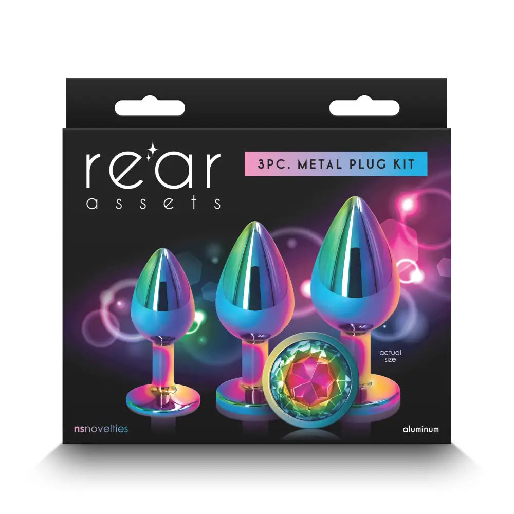 Rear Assets Trainer Kit - Multicolour Rainbow Butt Plugs