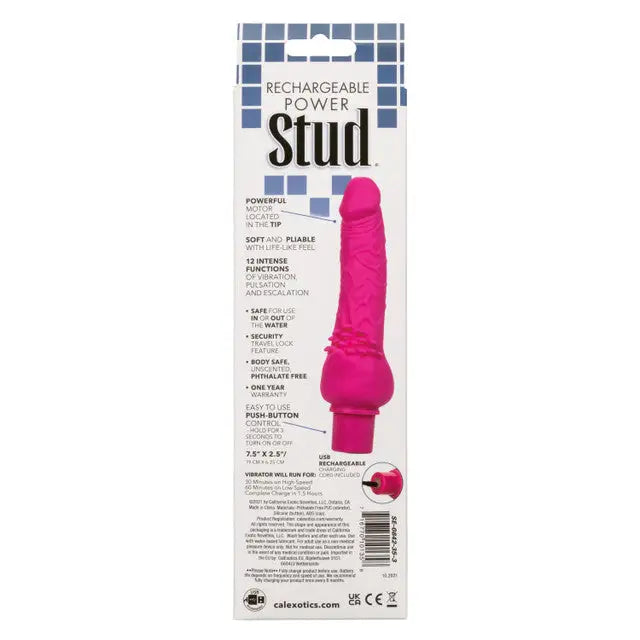 Rechargeable Power Stud Cliterrific Pink