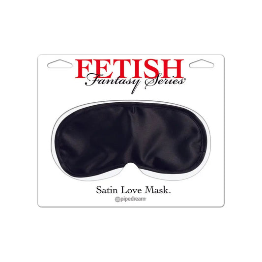 Satin Love Mask Black