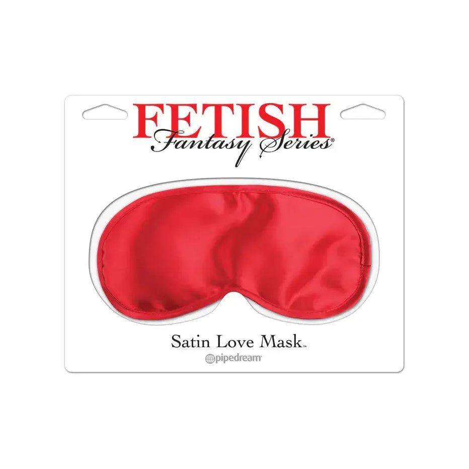 Satin Love Mask - Red