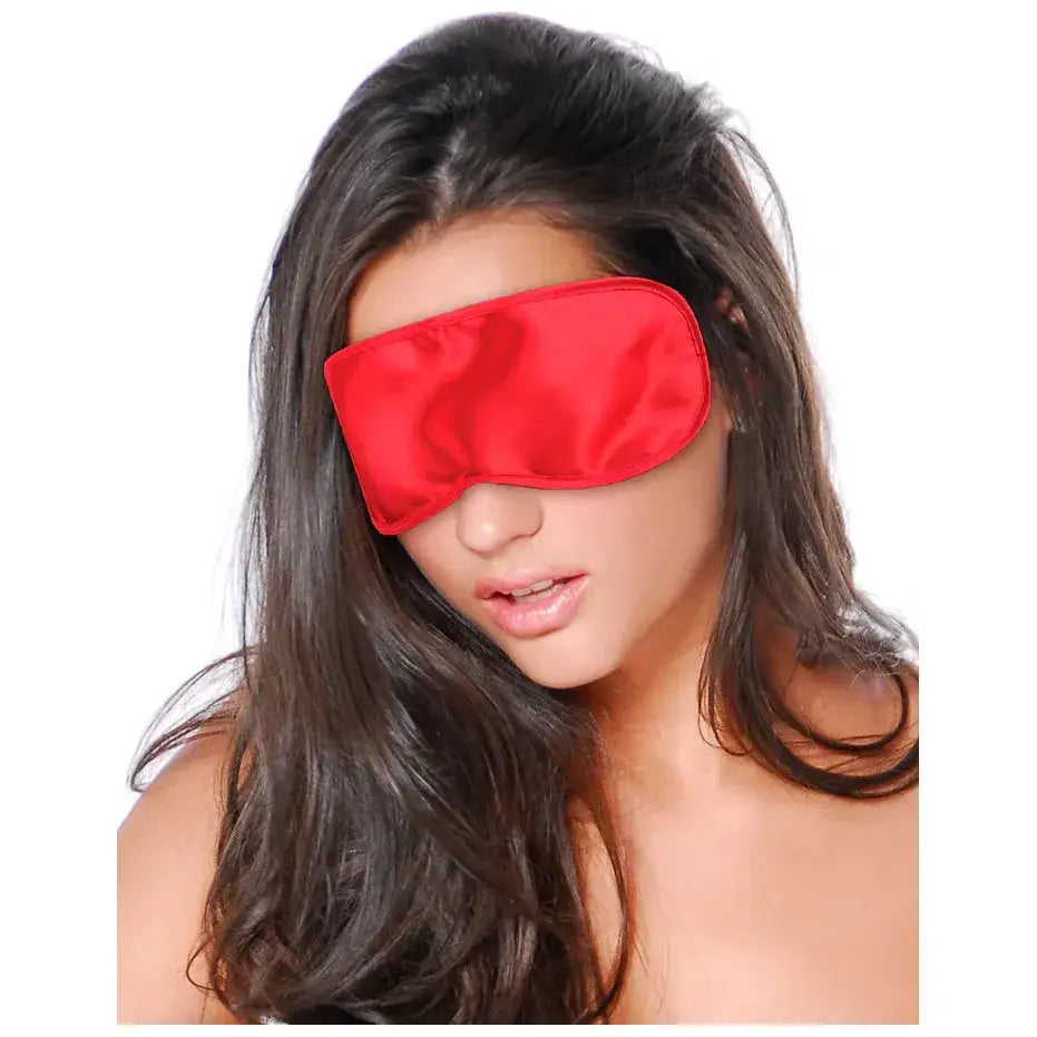 Satin Love Mask - Red