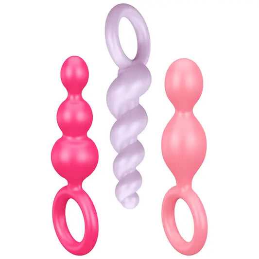 Satisfyer Booty Call Set Of 3 Coloured