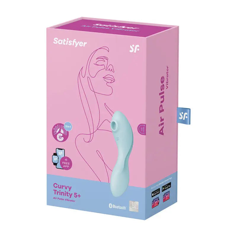 Satisfyer Curvy Trinity 5 - Blue - Sex Toys For Her