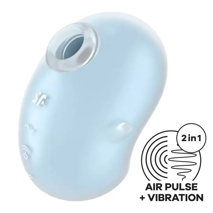 Satisfyer Cutie Ghost - Blue Air Pulse Stimulator - My Temptations Online Adult Store