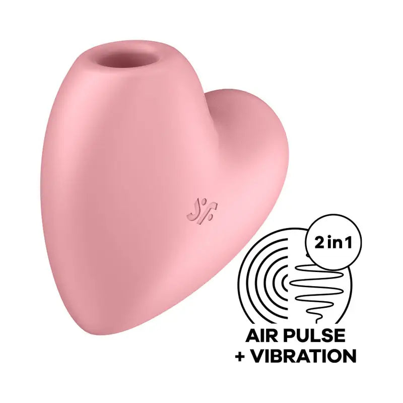 Satisfyer Cutie Heart Air Pulsation Stimulator - Light Red